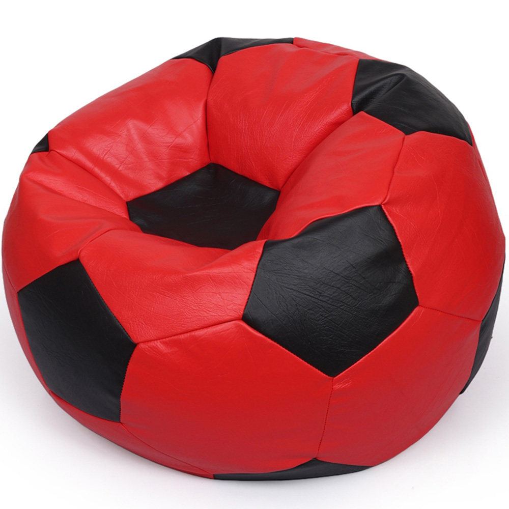 Kaikoo Red and Black Football Beanbag Image 4