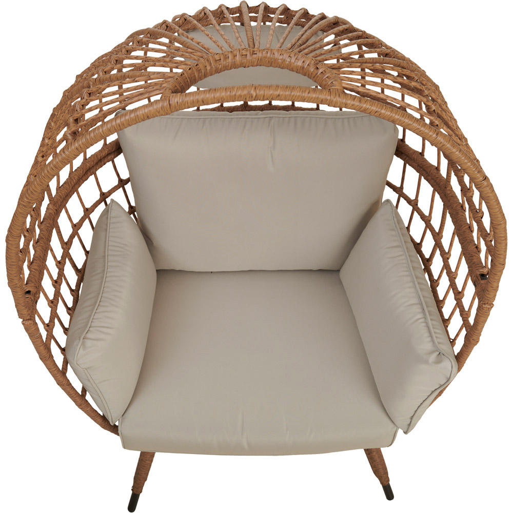 Wilko Bamboo Style Standing Egg Chair Image 3