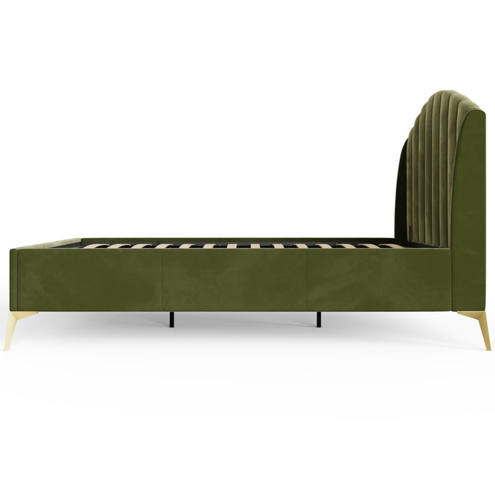 GFW Pettine Double Green End Lift Ottoman Bed Image 5