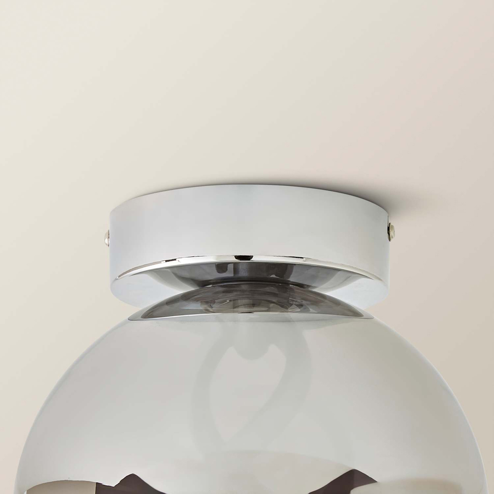 ValueLights Helix Smoked Glass Integrated LED Ceiling Light Image 4
