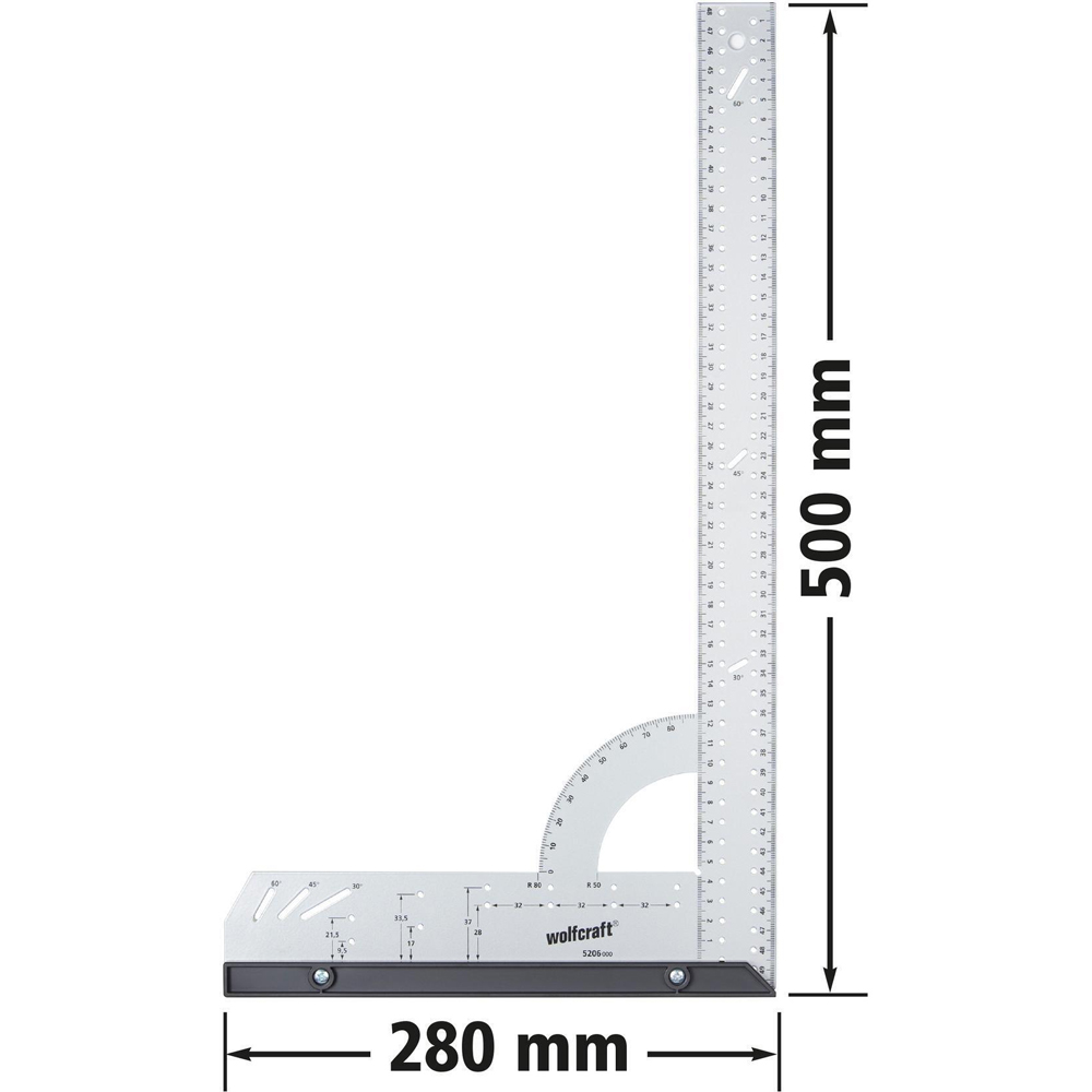 Wolfcraft R211481 Universal Angle and Try Square 500mm Image 9