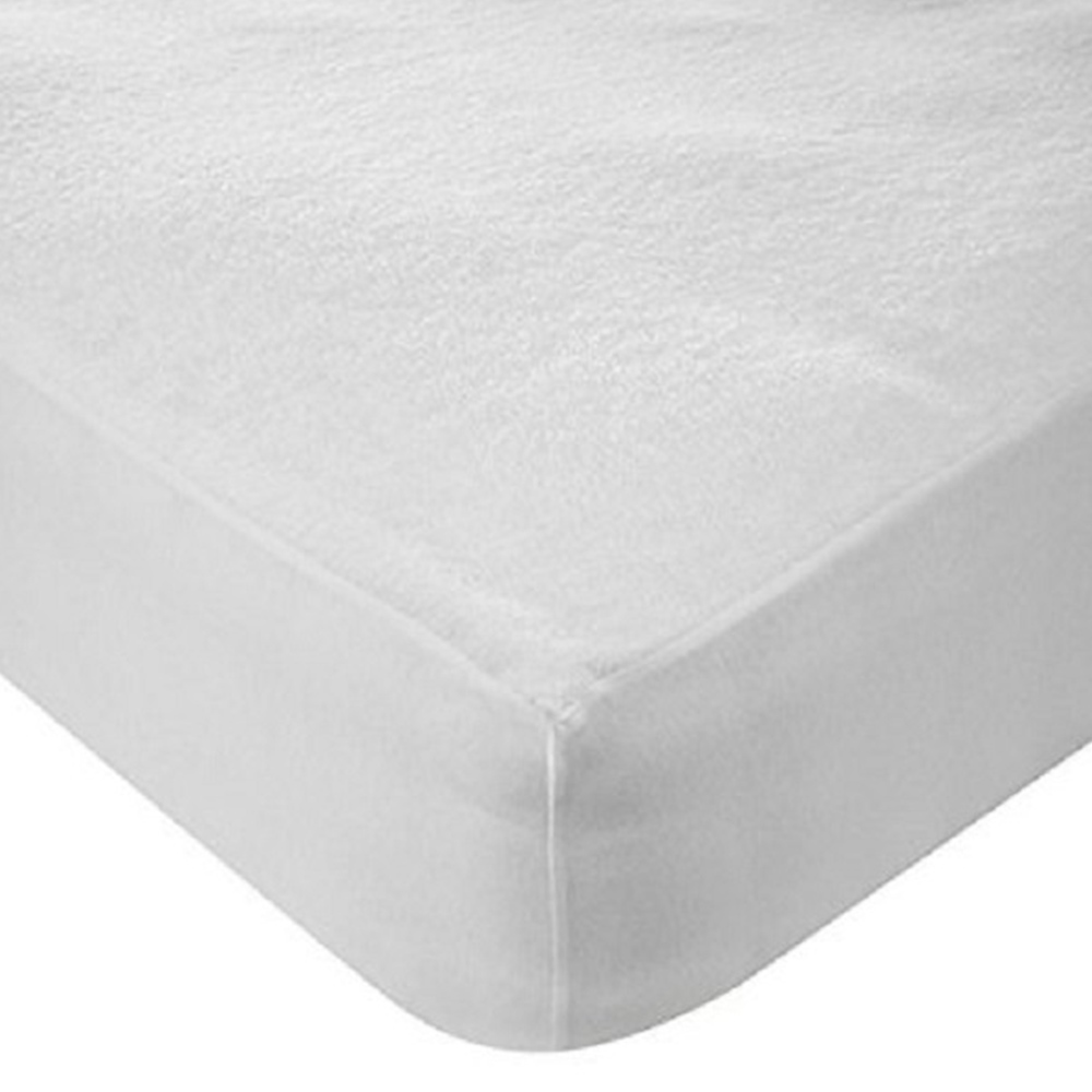 DreamEasy Super King  White Terry Waterproof Mattress Protector Image 2