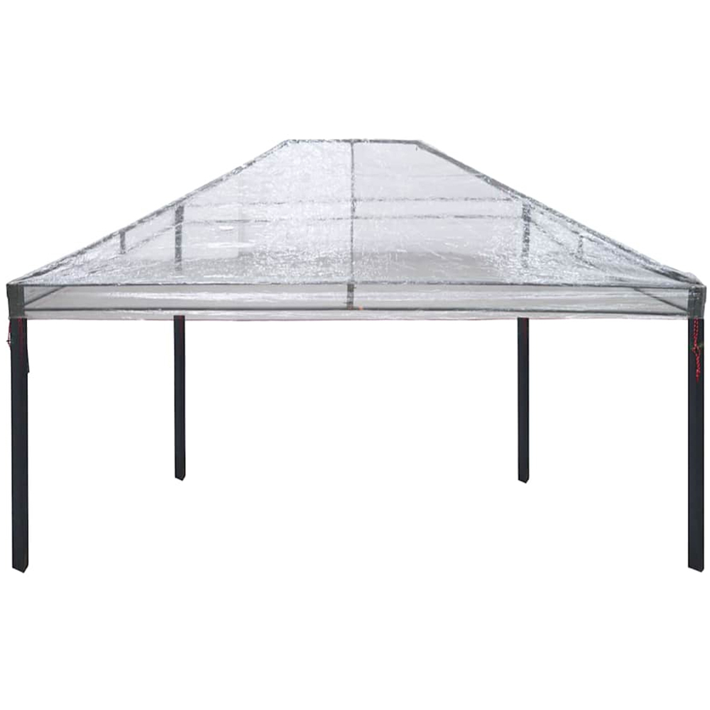 vidaXL 4 x 3m Transparent Double Tier Roof Gazebo Replacement Canopy Image 3