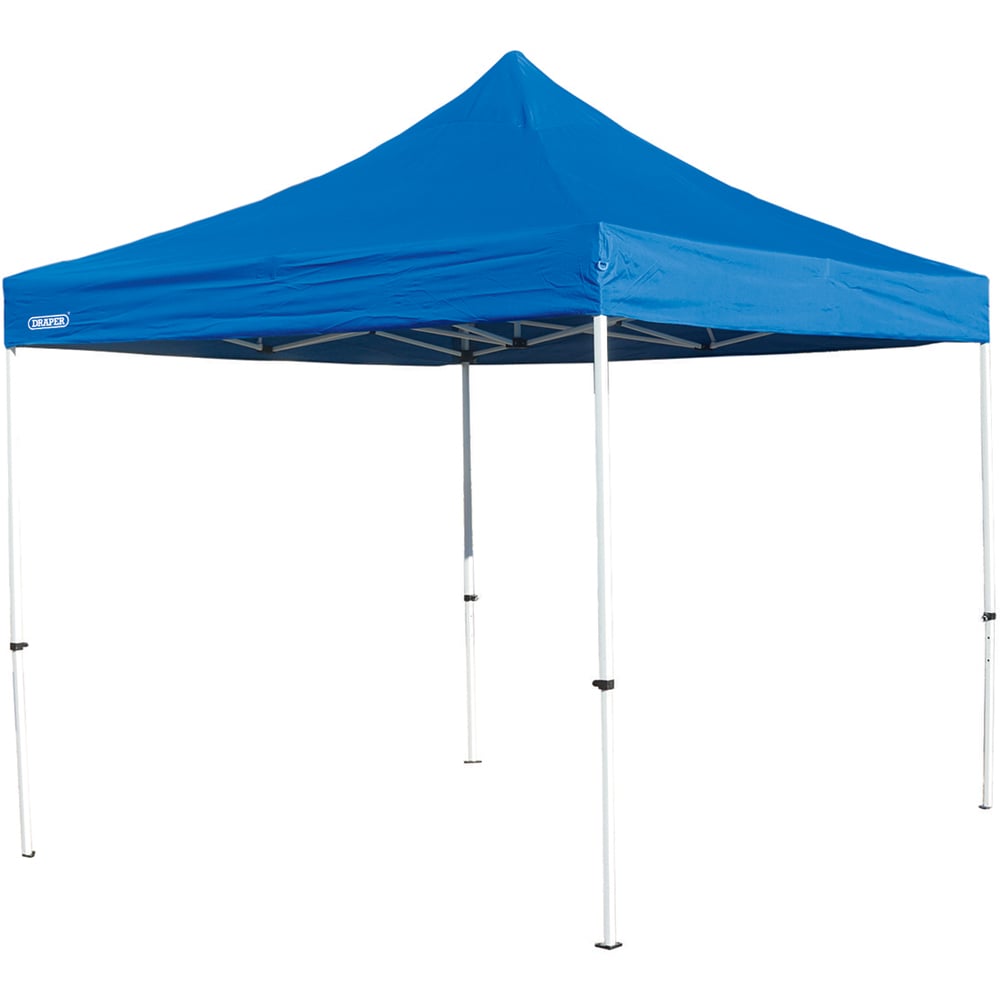 Draper 3 x 3m Blue Steel Foldable Gazebo Image 2
