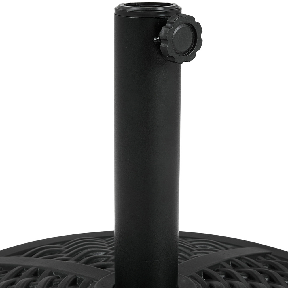 Living and Home Weave Effect Heavy Duty Round Umbrella Base 20kg Image 2