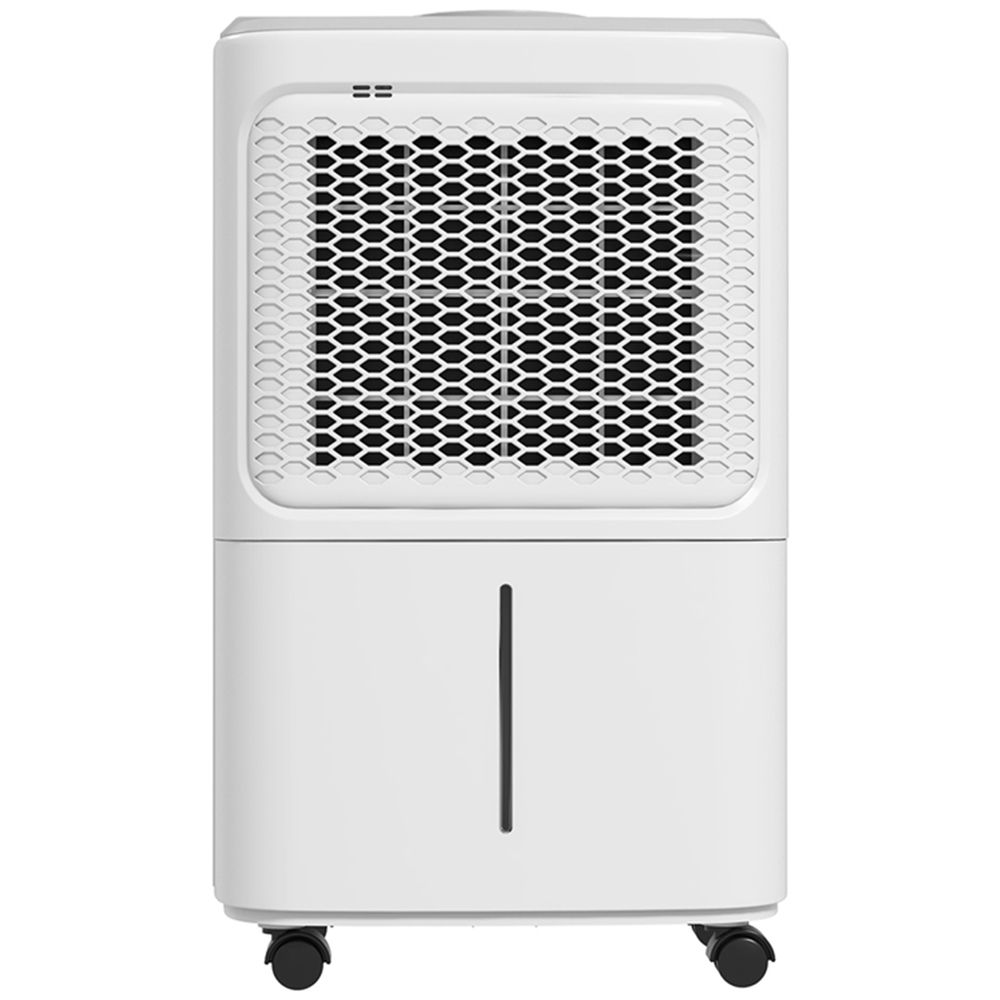 HOMCOM White Portable Small Dehumidifier with Humidity Light 1.6L Image 1