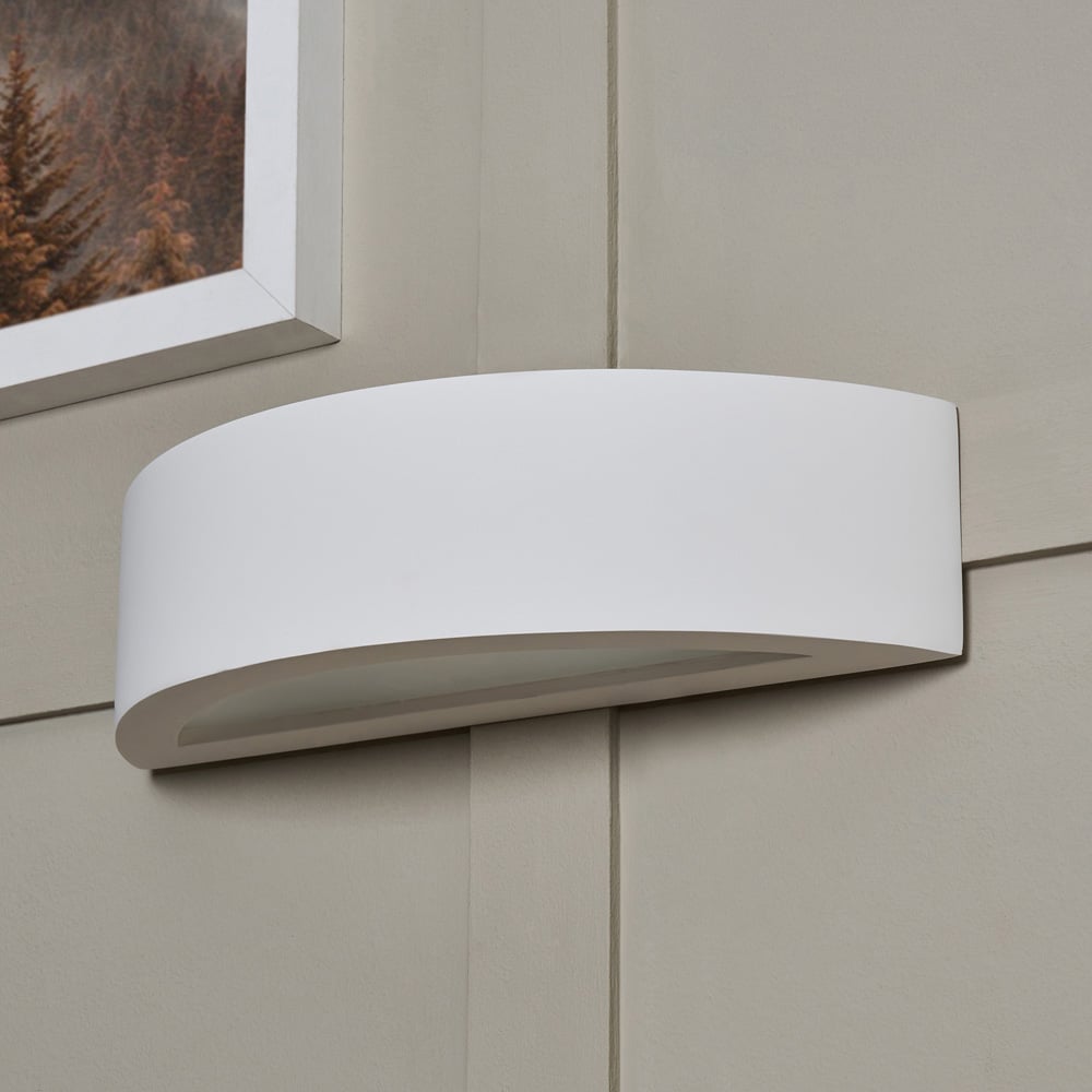 Inlight Paetyn Paintable Plaster Up and Down Wall Light Image 6