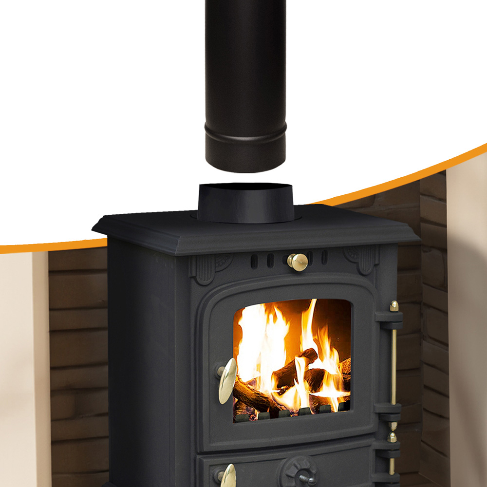 RoyalFire 5 Inch Straight Flue Pipe 500mm Image 2