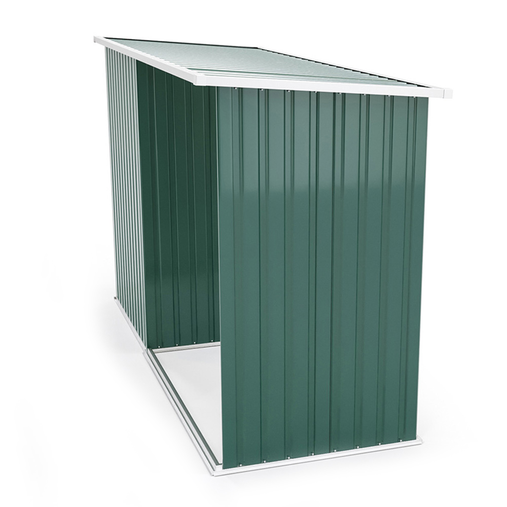 Living and Home 5.2 x 8.2 x 3.3ft Green Garden Storage Shed with Stacking Rack Image 4