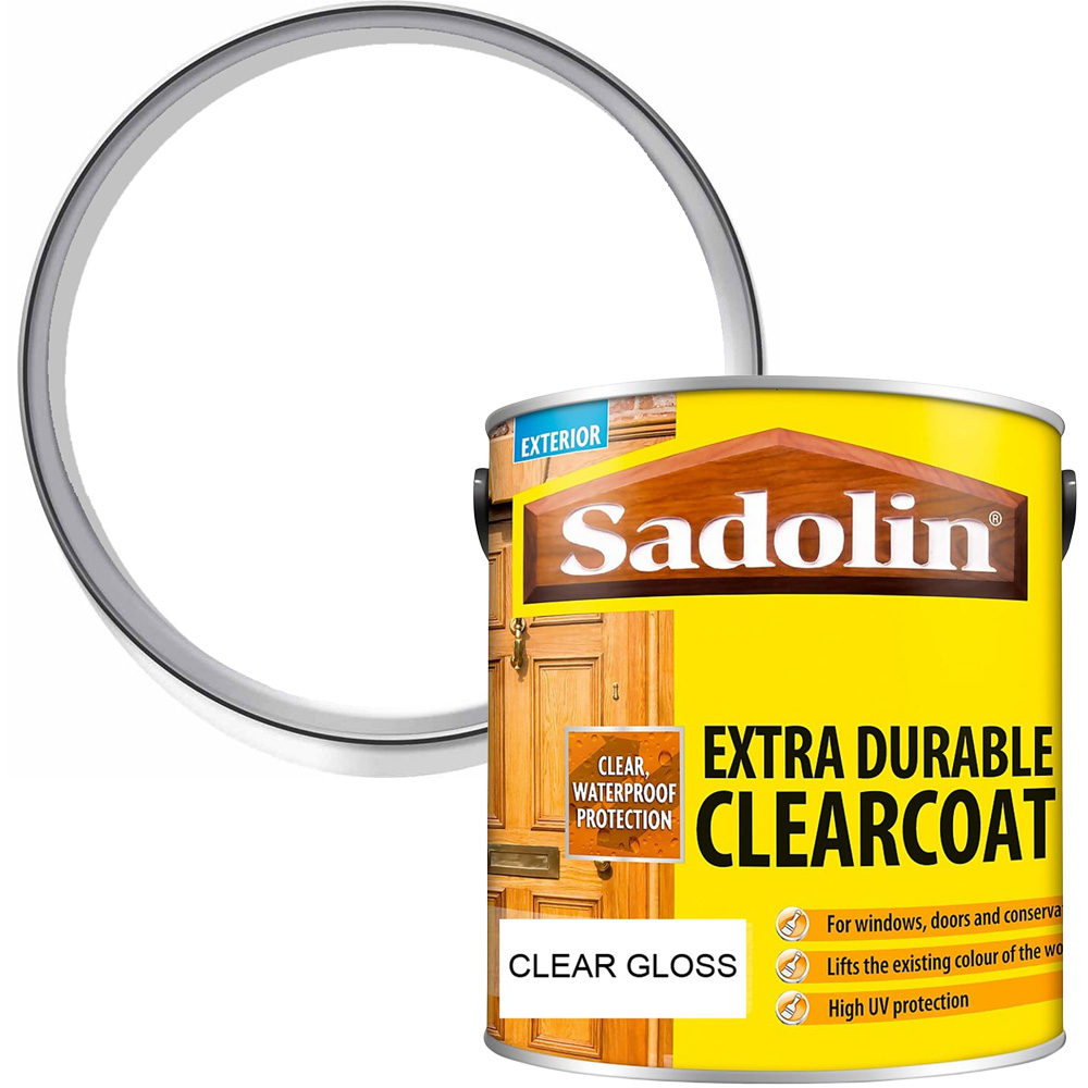 Sadolin Extra Clear Gloss Finish Exterior Clearcoat Woodstain 2.5L Image 1