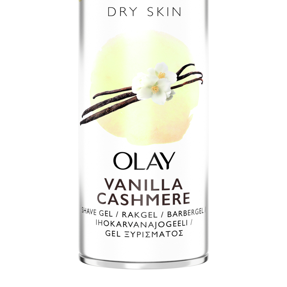 Gillette Satin Care with Dry Skin Vanilla Cashmere Olay Shaving Gel