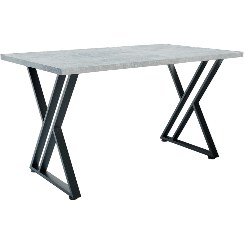 Shefa New York 6 Seater Dining Table Concrete Grey Image 2