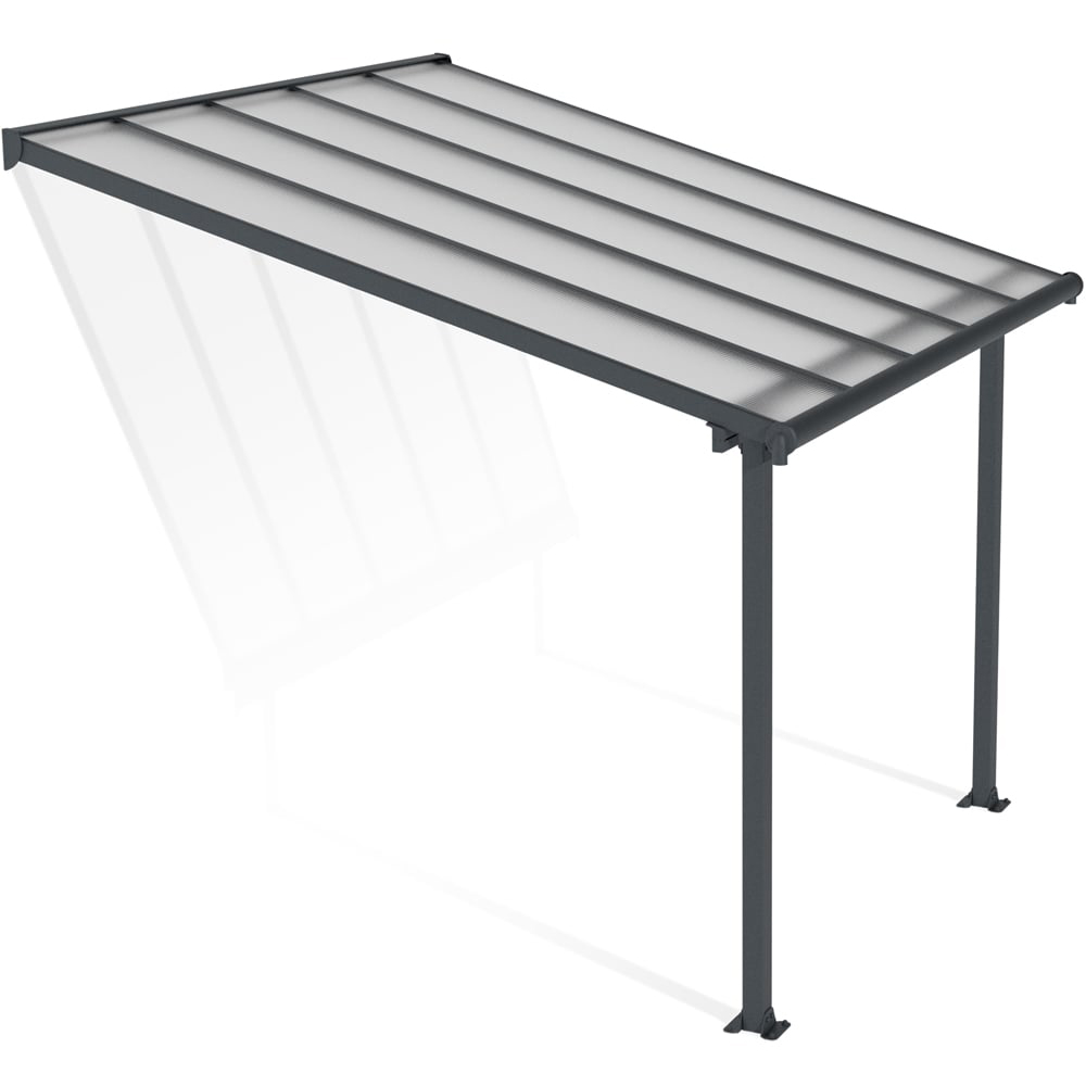 Palram Canopia Olympia Grey Clear 3 x 3.05m Patio Cover Image 2