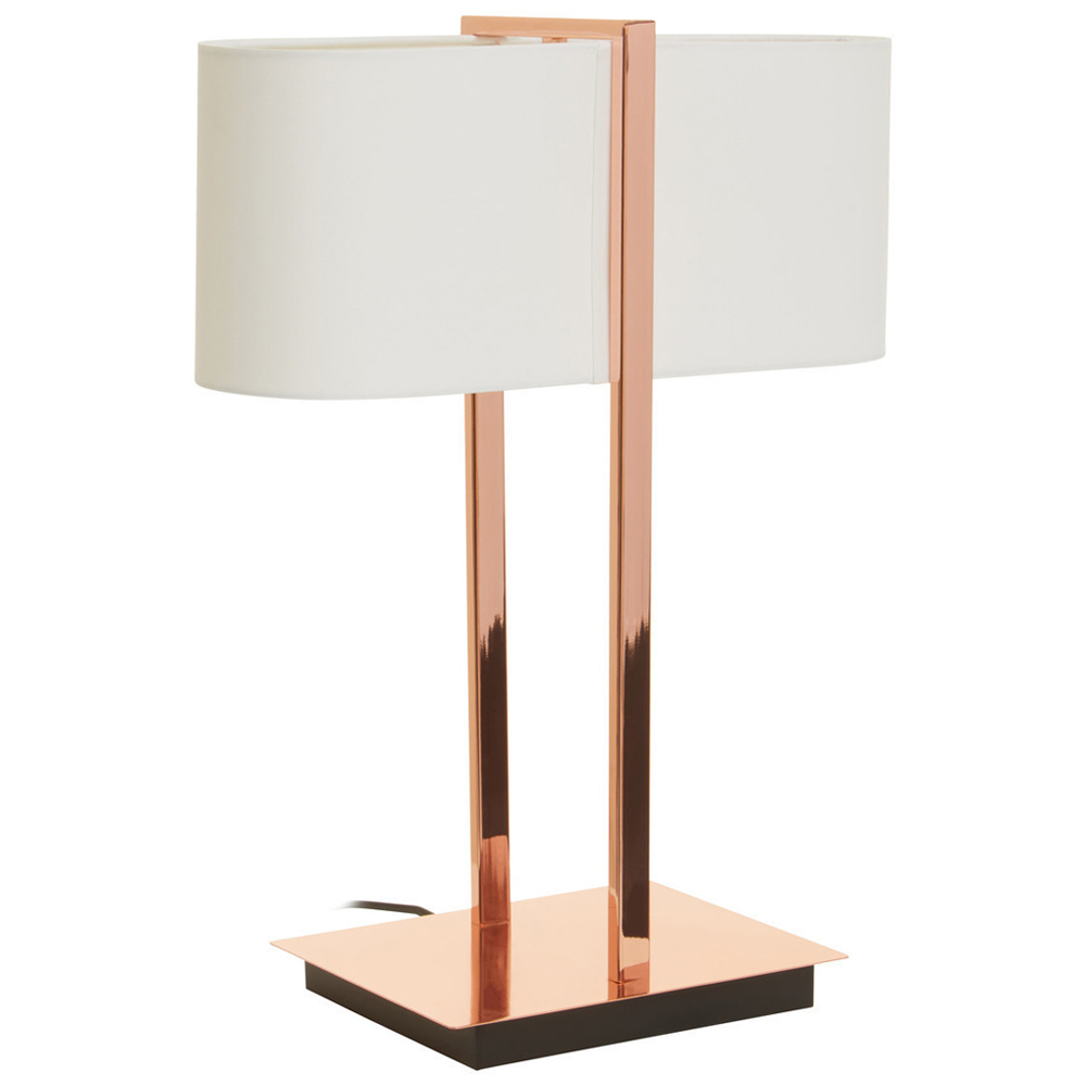 Premier Housewares Chrome Finish Table Lamp Image 1