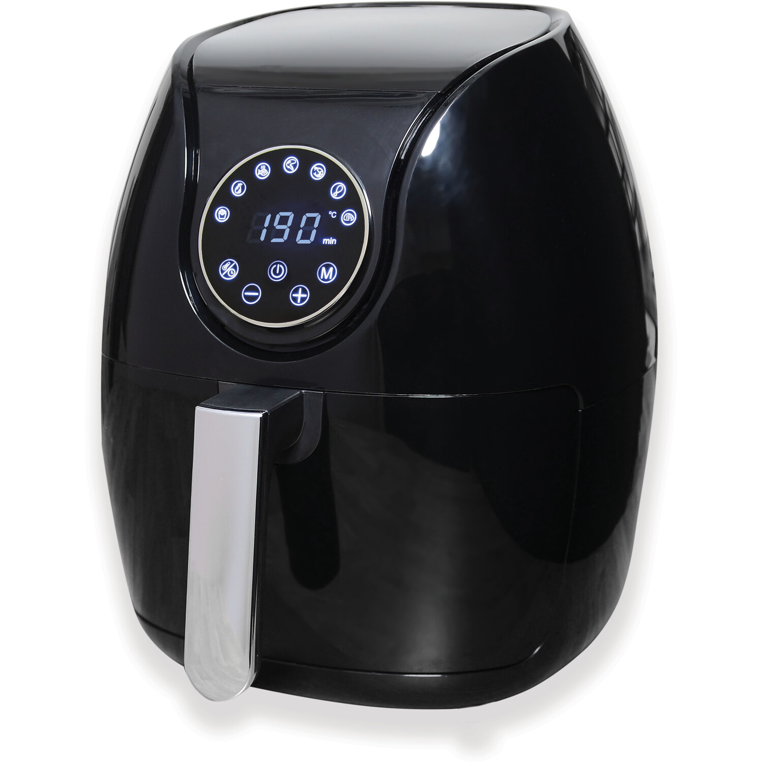 Black 5L Digital Air Fryer 1500W Image 1