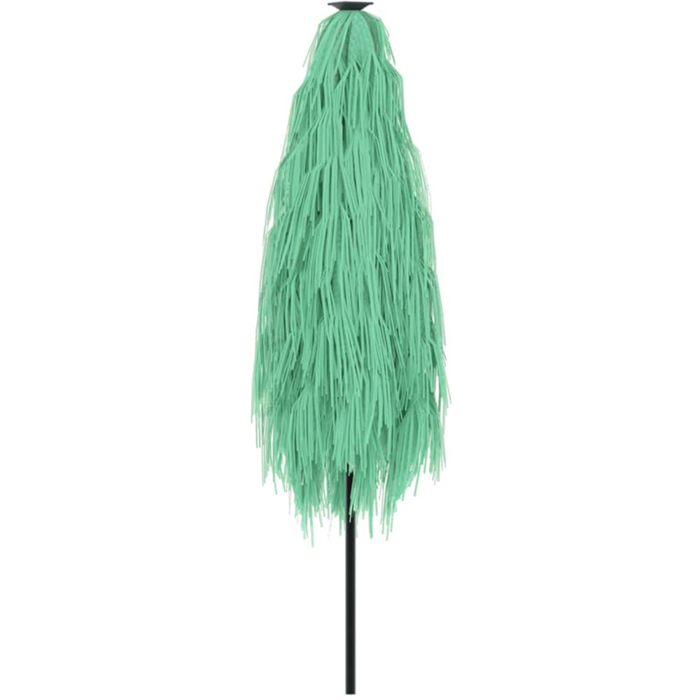 vidaXL Green Straw Top Garden Parasol with Steel Pole 3.8m Image 5