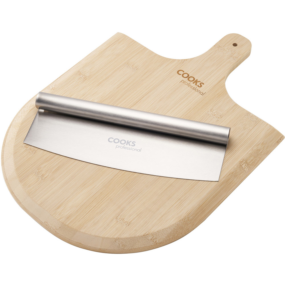Cooks Professional K195 Brown Pizza Board Cutter Image 1