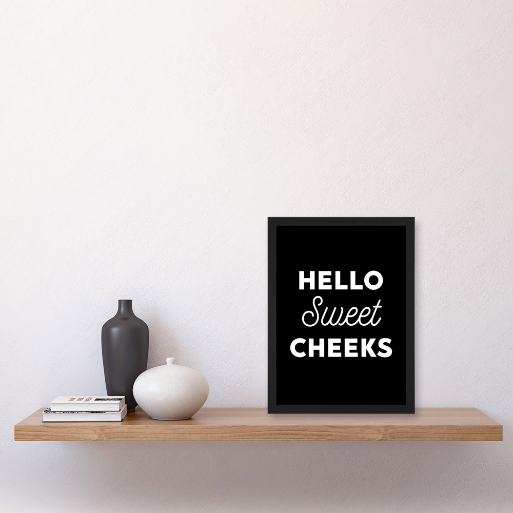 Artery8 Sweet Cheeks Framed Wall Art Print 21 x 29.7cm Image 2