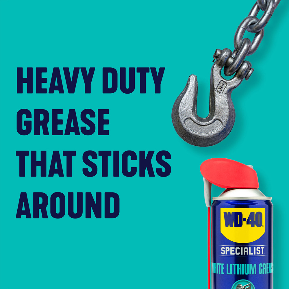 WD-40 Specialist All-Weather Protection White Lithium Grease Spray 400ml Image 5