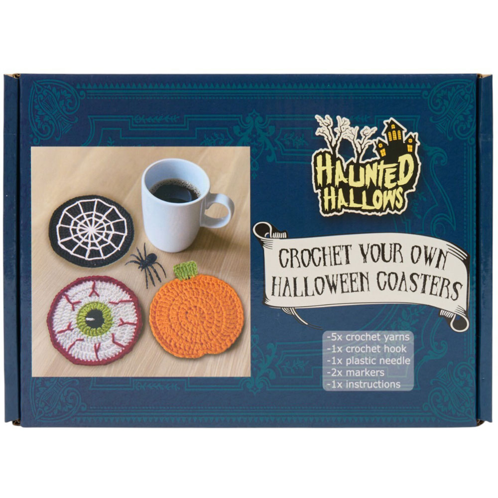 Crochet Your Own Halloween Coasters Kit Image 2