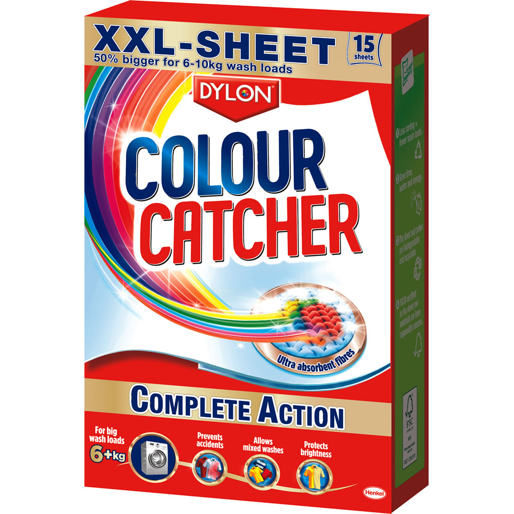 Dylon Colour Catcher Complete Action XXL 15 Sheets Image