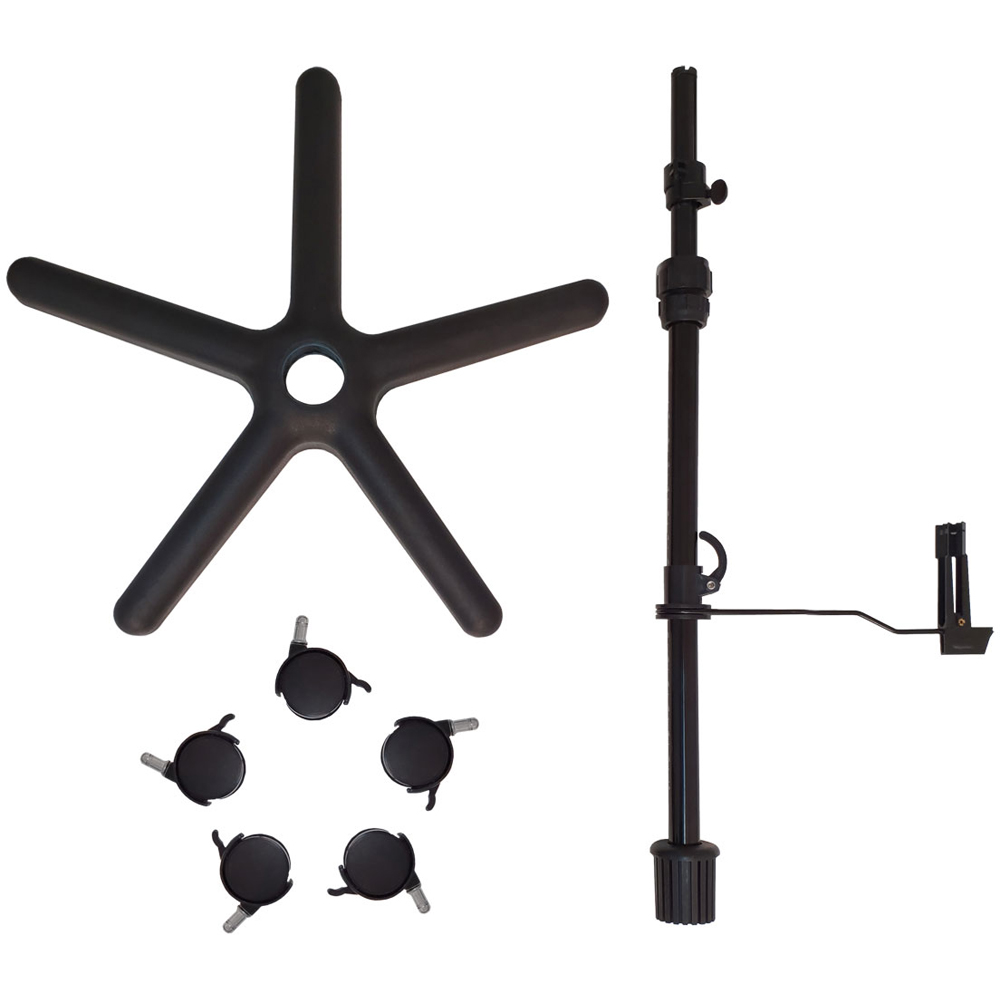 Sewing Online FG9000 Black 5-Star Dress Form Base with Pin Grip Hem Marker and 5 Legs Image 1