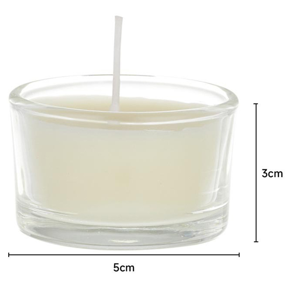 H&O Direct White Vegetable Wax Scented Candle 6 Pack Image 3