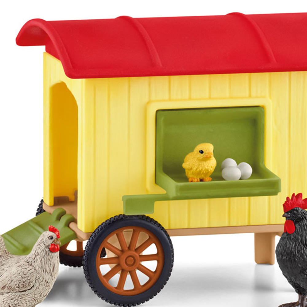 Schleich Farm World Mobile Chicken Coop Toy Playset Image 2