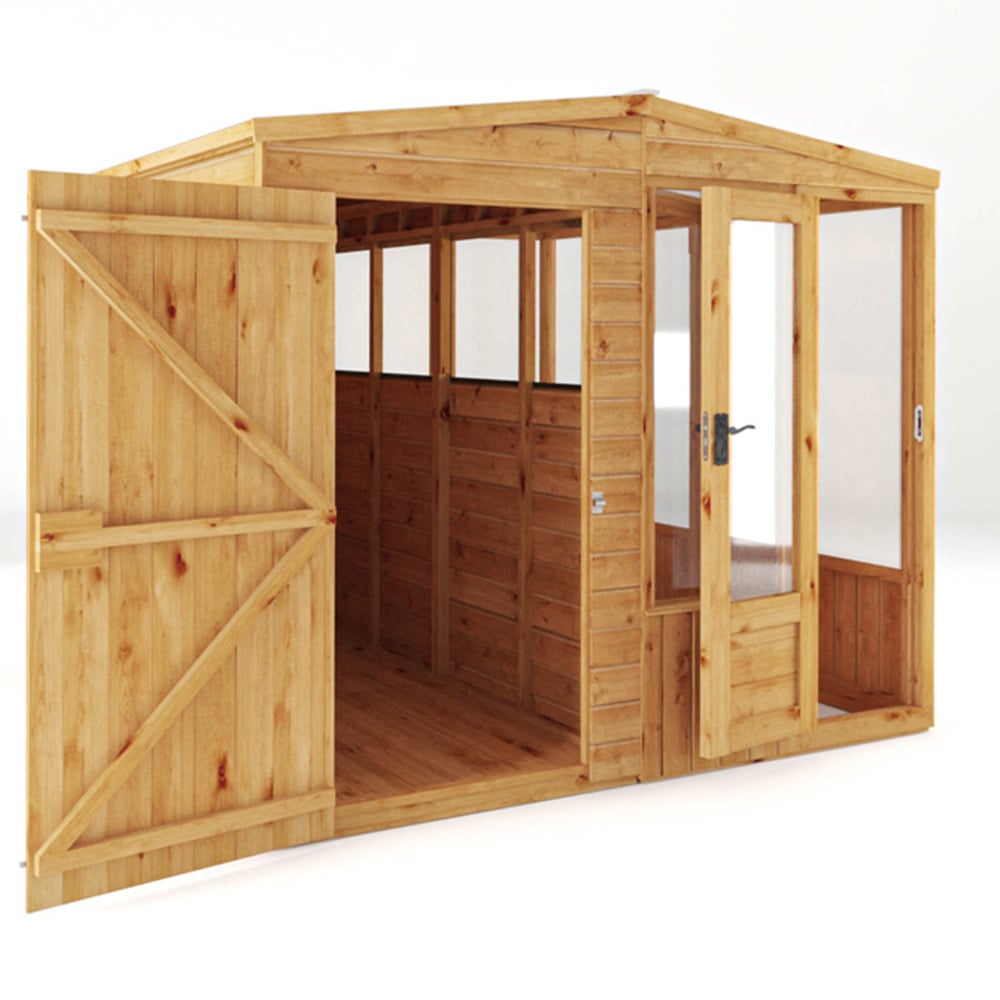 Mercia Woodsman Glass Apex 8 x 8ft Greenhouse Image 3