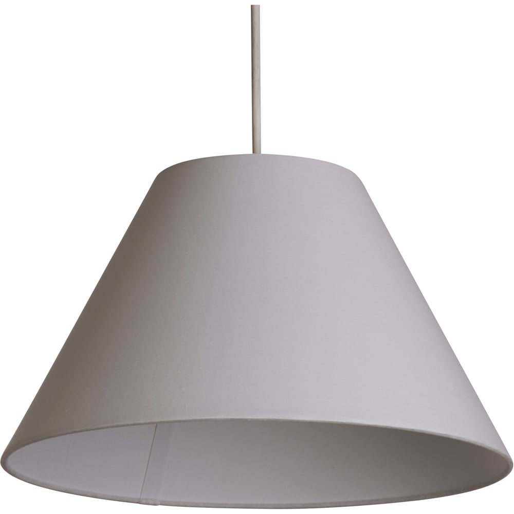 Lighting Collection White Tapered Shade Image 1