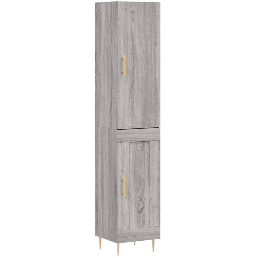 vidaXL 2 Door Grey Sonoma Highboard Image 2