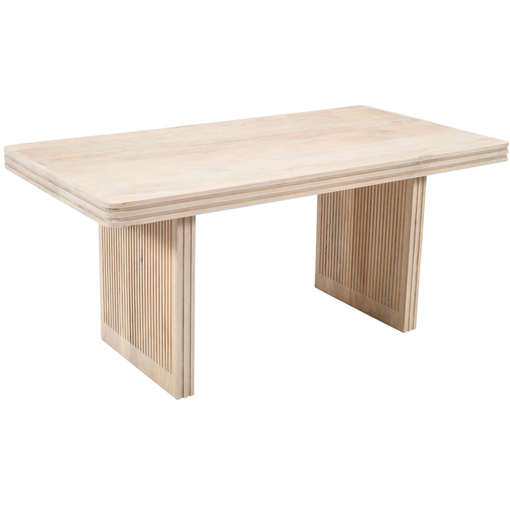 Brooklyn Hudson 6 Seater Carved Mango Wood Dining Table Image 2