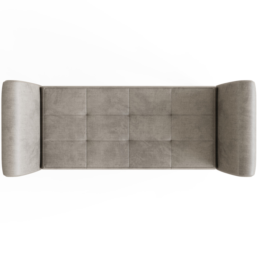 GFW Balmoral Silver Upholstered Window Seat Image 6