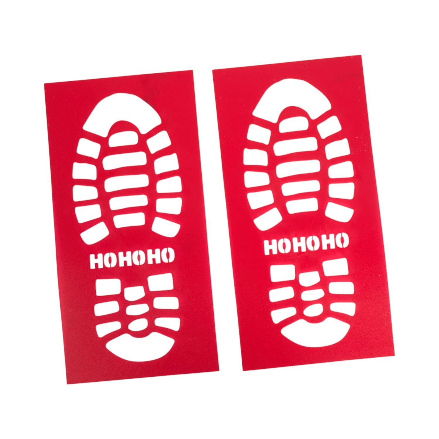 Set of 4 Boot Stencils Red Image 2