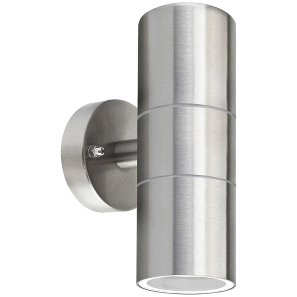 ExtraStar Silver Stainless Steel Double Wall Light Image 1