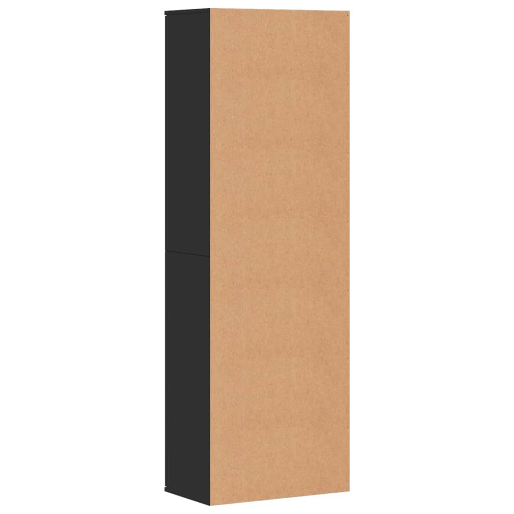 vidaXL 4 Door Black Wooden Highboard Image 5