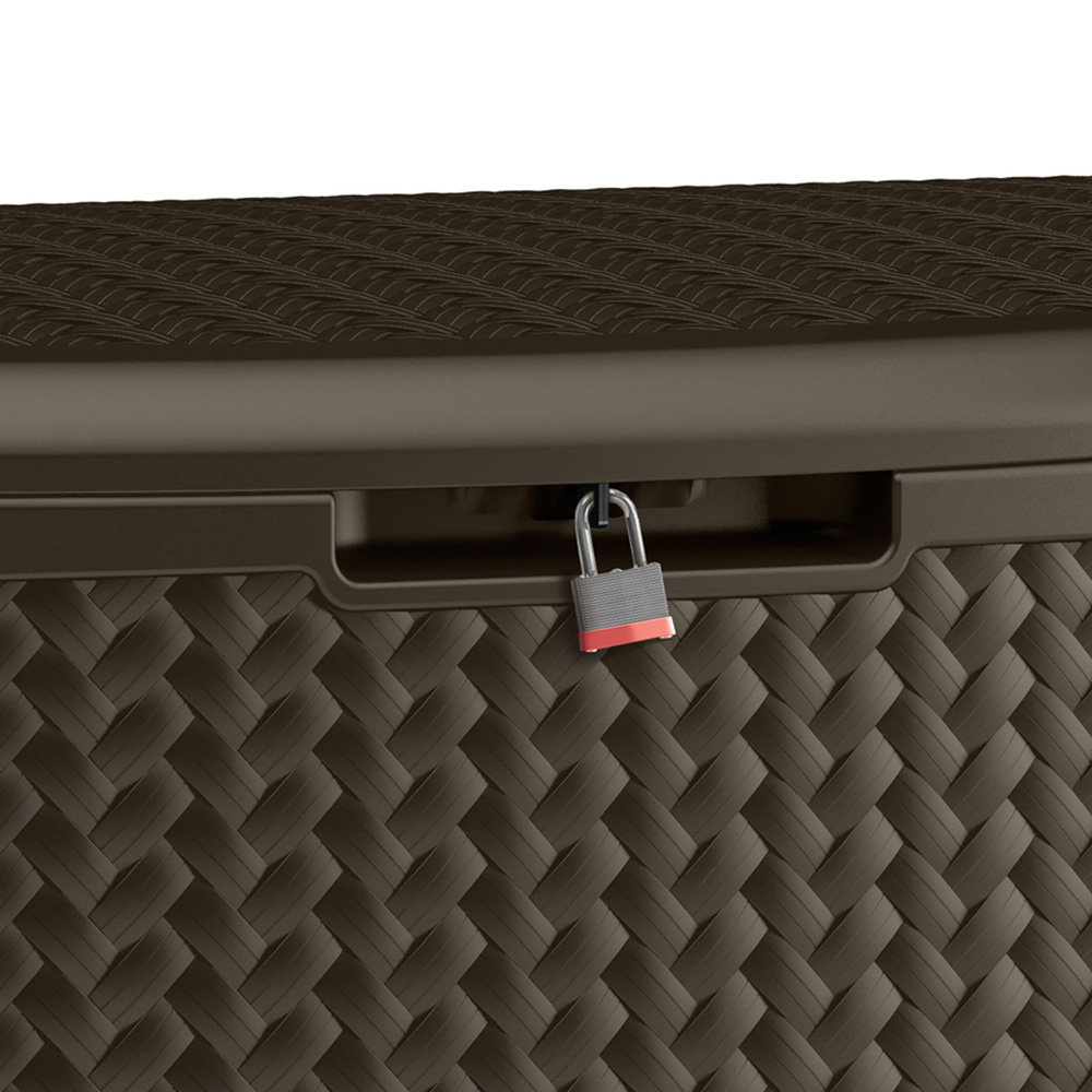 Suncast Minnesota 469L Java Brown Storage Box Image 4