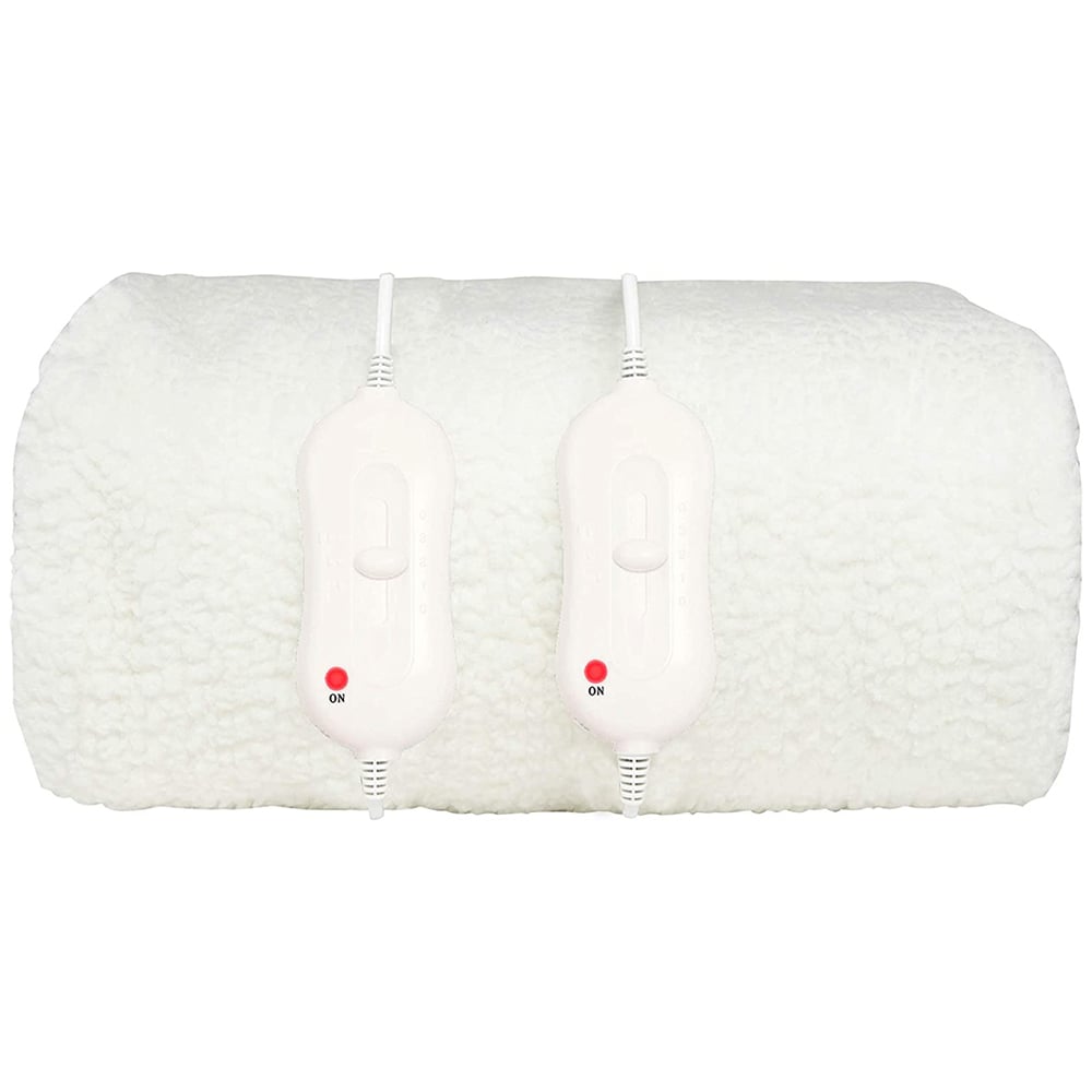 MYLEK Super King Electric Fleece Blanket 203 x 182cm Image 1