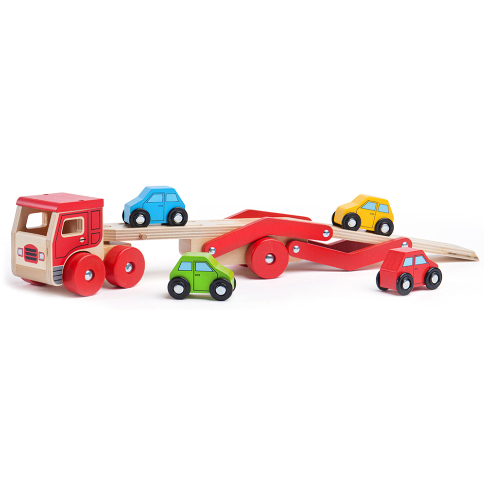 Bigjigs Toys Transporter Lorry and Cars Image 3