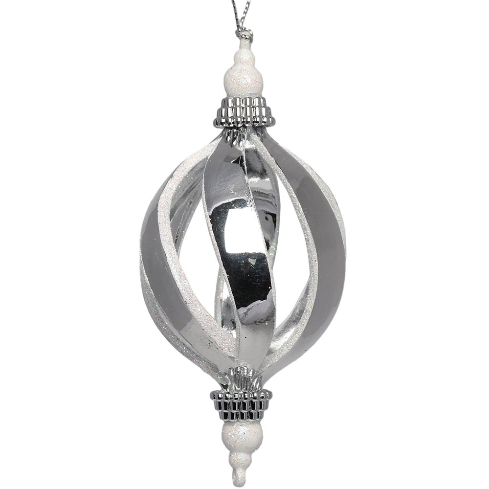 Single Midnight Fantasy Silver Droplet Ornament in Assorted styles Image 2