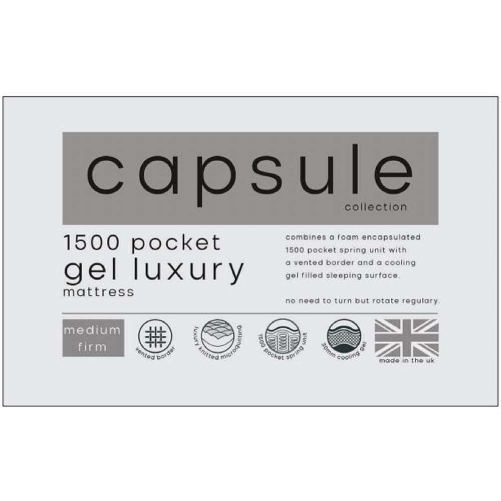 Julian Bowen Double Capsule 1500 Pocket Gel Luxury Mattress Image 6