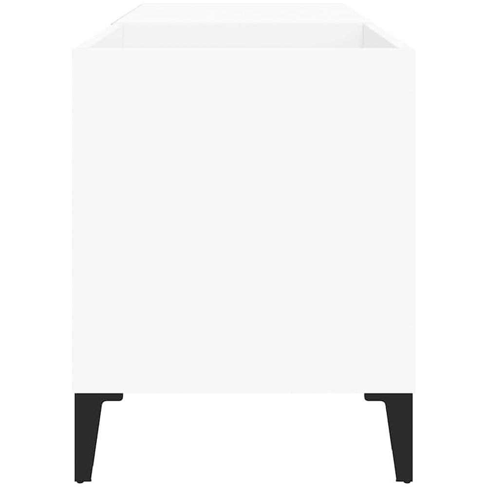 vidaXL 2 Shelf White Record Cabinet Image 3