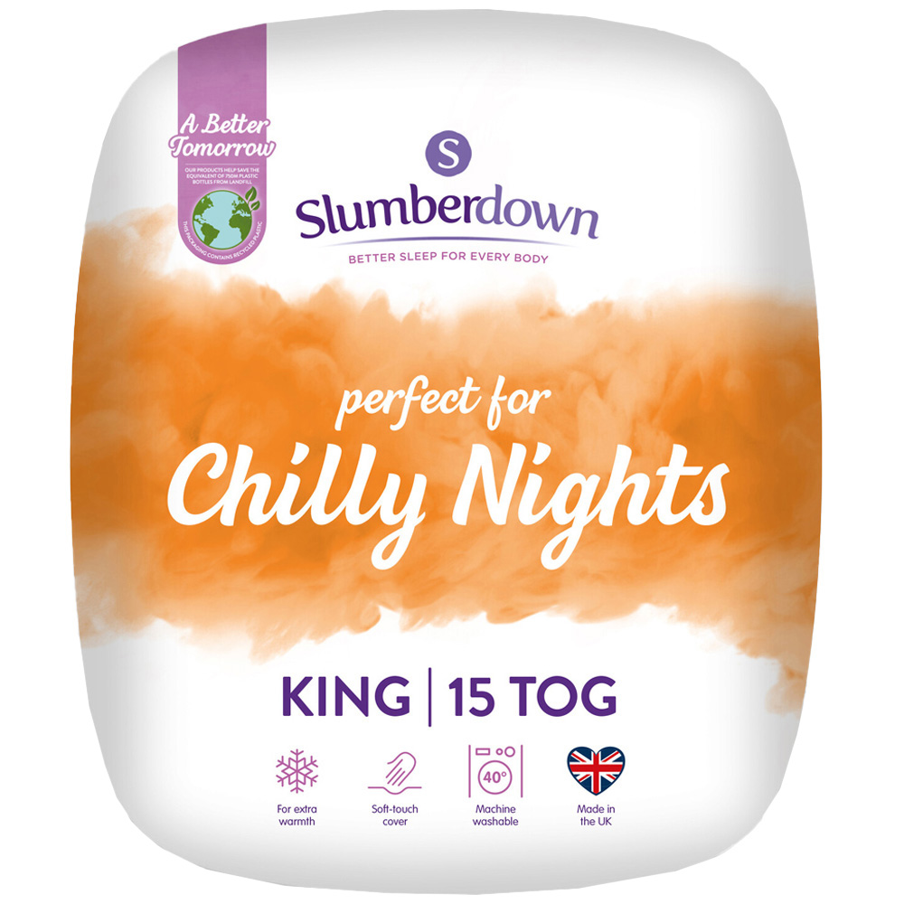 Slumberdown King Size White Chilly Nights Duvet 15Tog Image