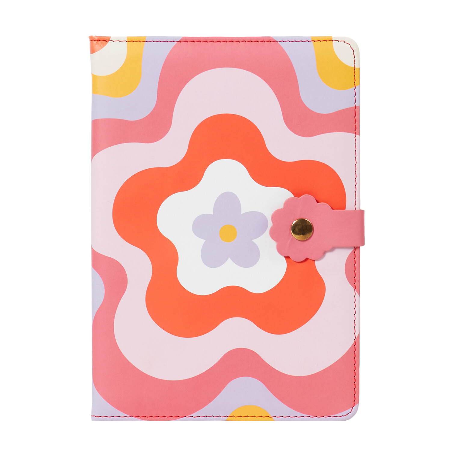 Daisies and Dreams A5 PU Notebook - Pink Image 1