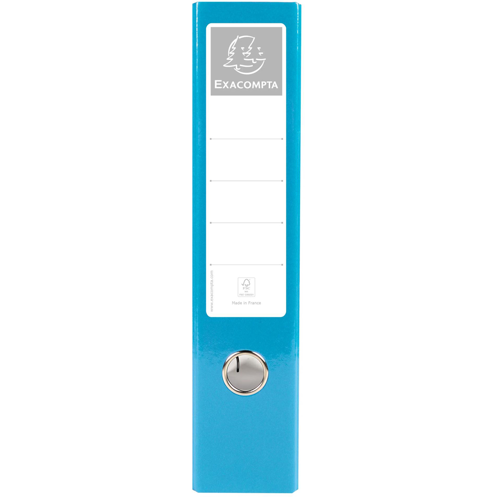 Exacompta Iderama PremTouch A4 Light Blue Lever Arch File 10 Pack Image 3