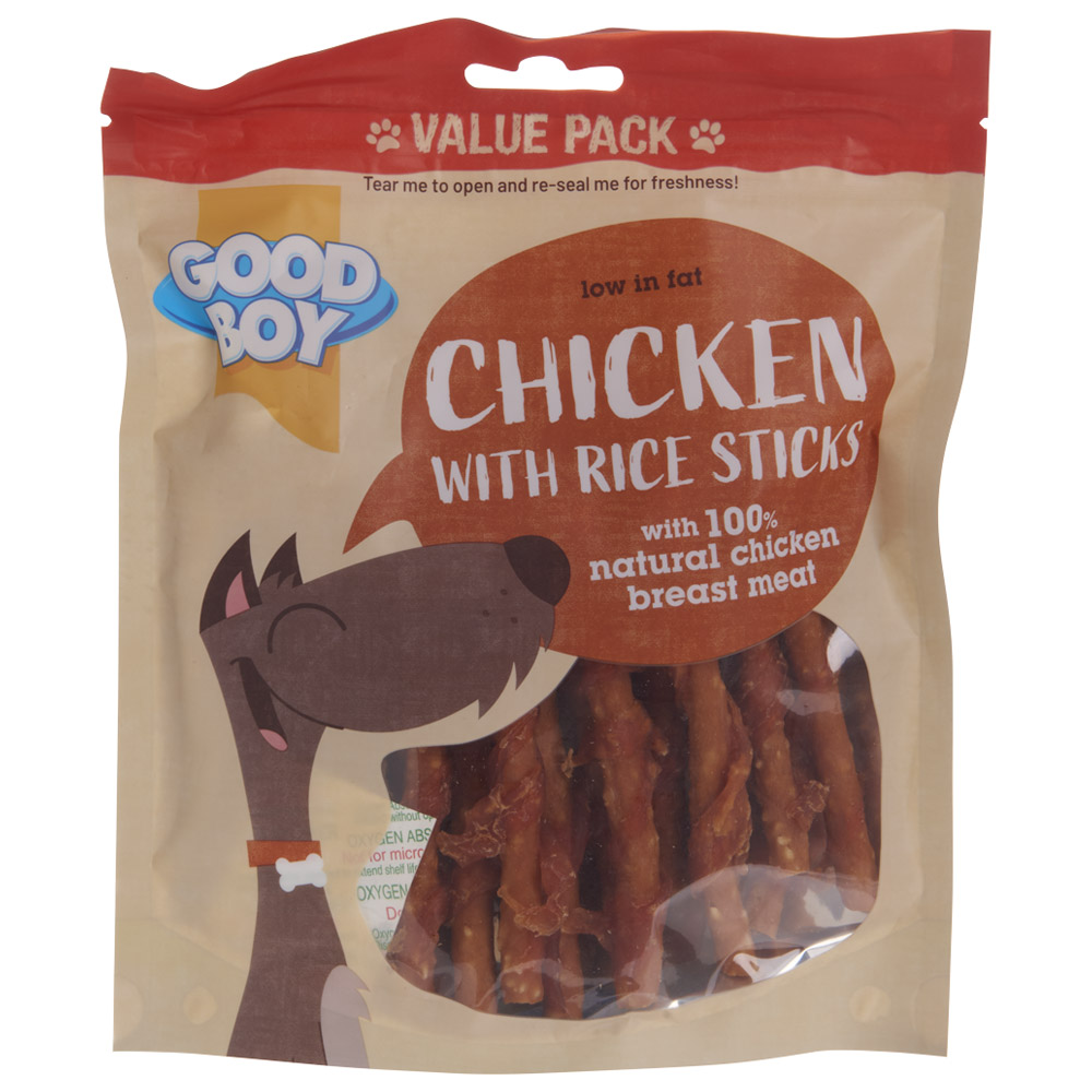 Good Boy Chicken with Rice Sticks Dog Treat 220g Image 1