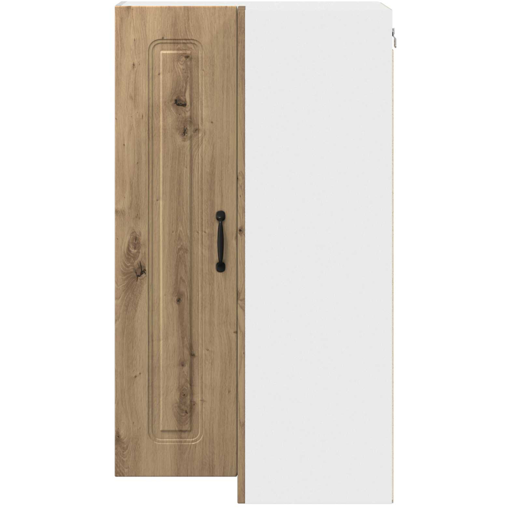 vidaXL 2 Door Artisan Oak Kitchen Wall Corner Cabinet Image 4