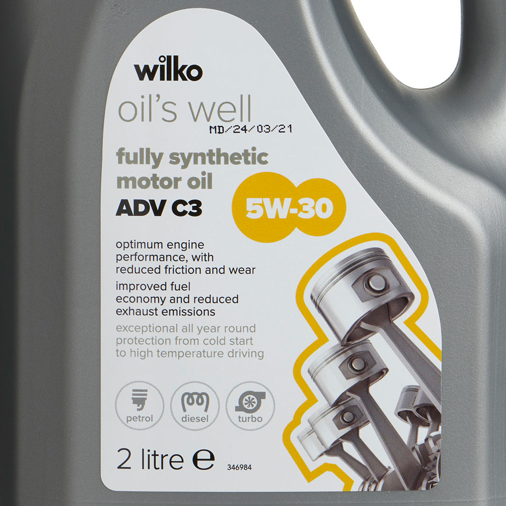 Wilko 2L 5W30 Fully Synthetic Advanced Motor Oil Image 6