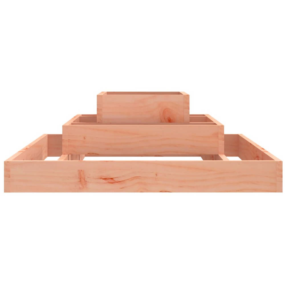 vidaXL 3-Tier Natural Douglas Wood Garden Planter 27 x 80 x 80cm Image 3
