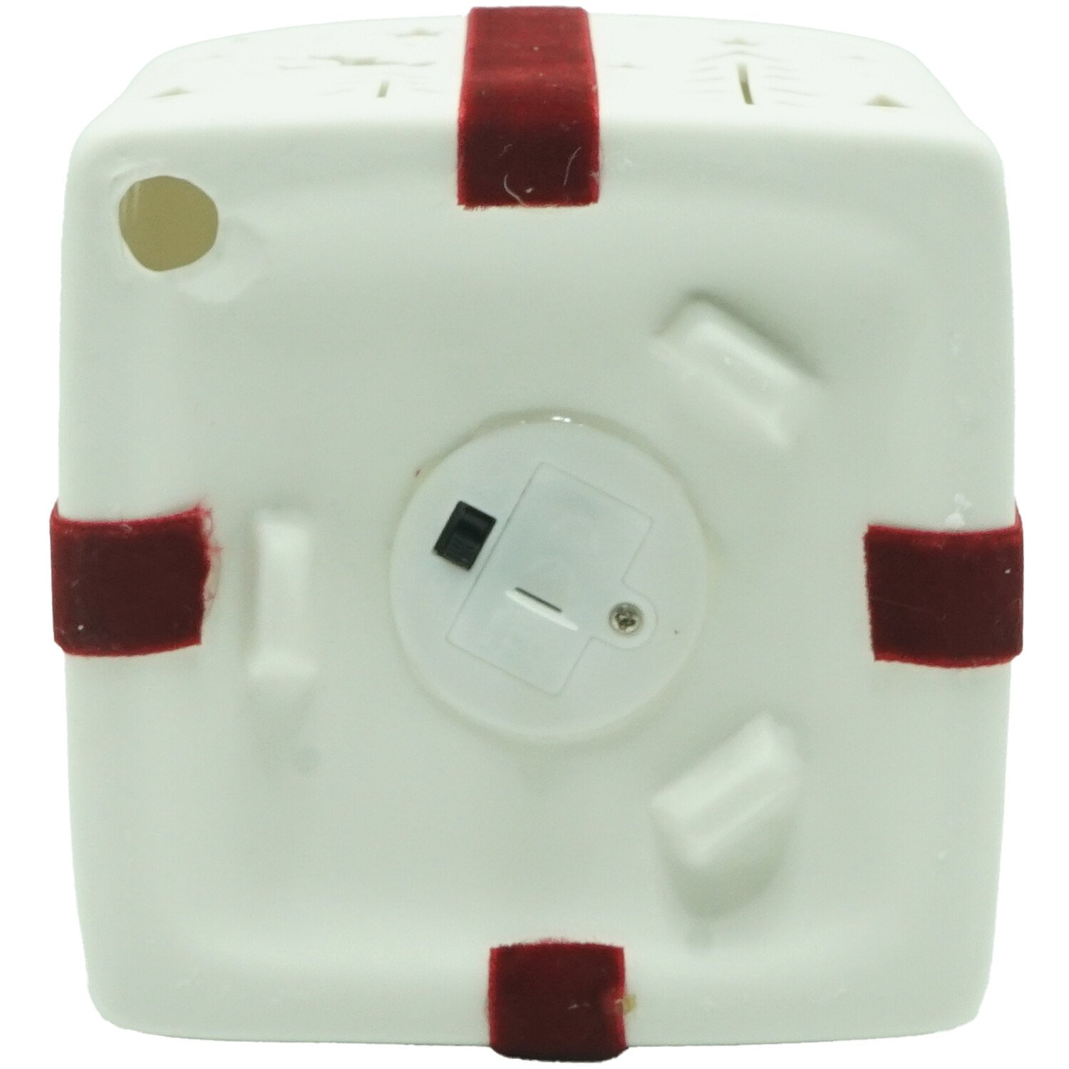 LED Decorative Present White and Red Image 5